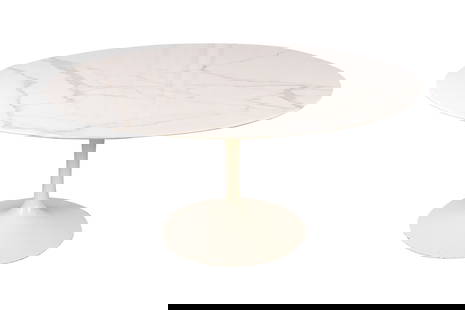 Eero Saarinen - Marble Top Tulip Table: Eero Saarinen for Knoll 60" round Marble Top Tulip Table. Dimensions 28.5x60