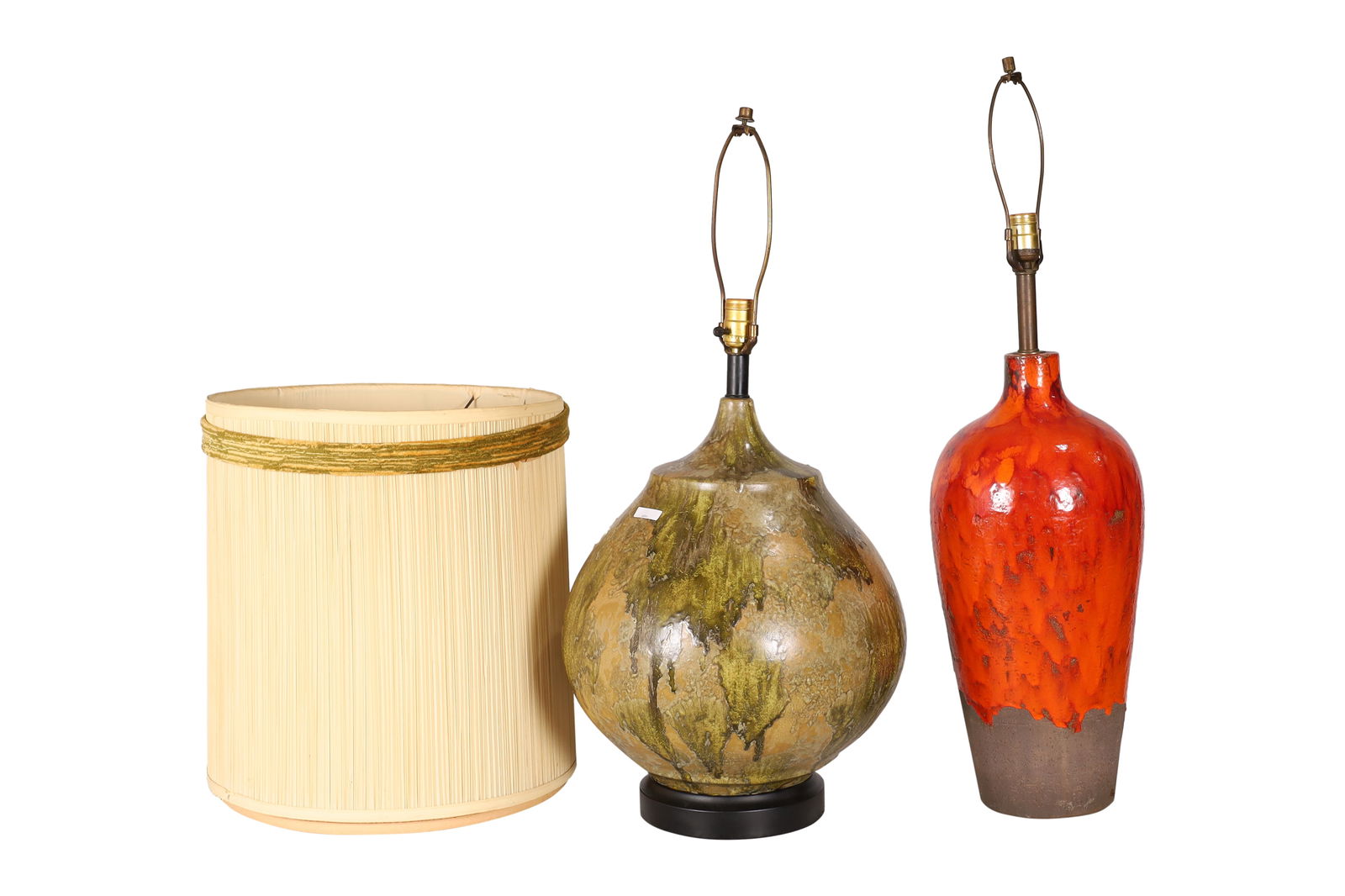 Mid Century Pottery Lamps - 2 (1 of 3)