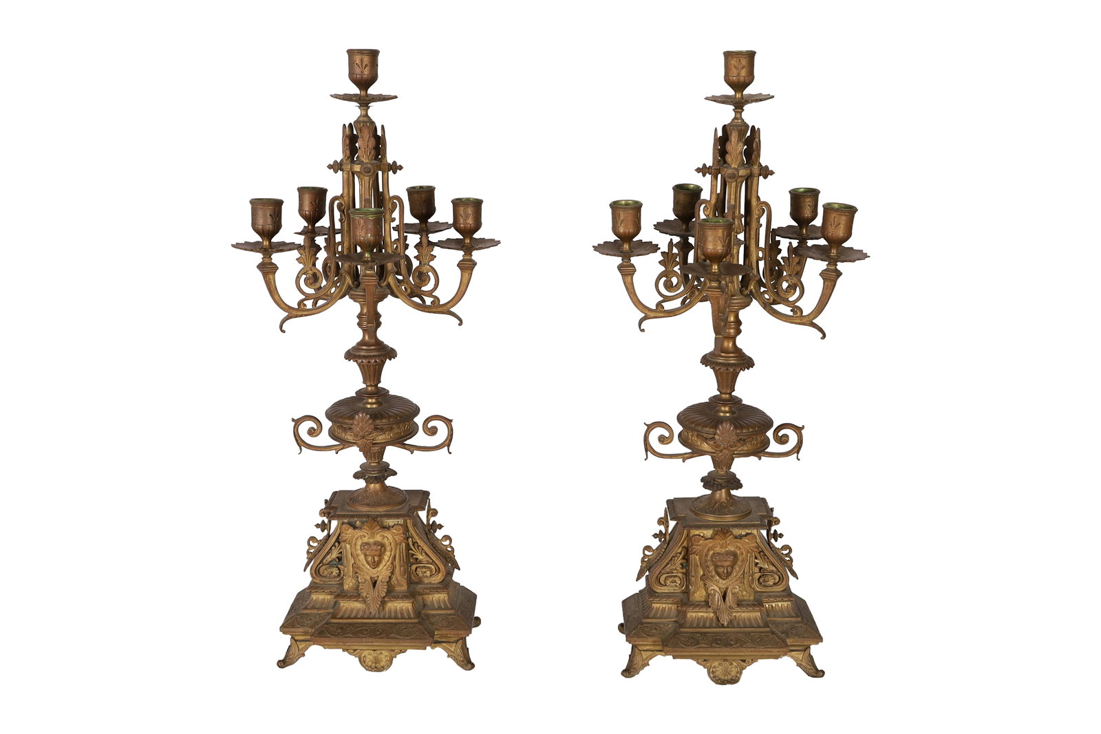 Bronze Ornate Candelabras - Pair (1 of 4)