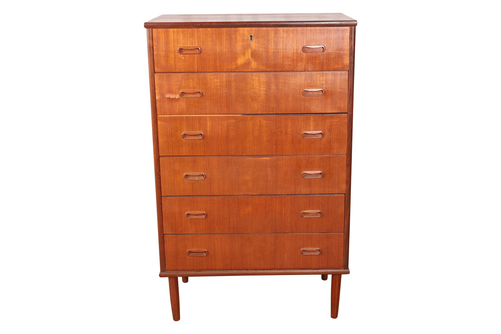 Danish Teak High Chest of Drawers (1 of 5)