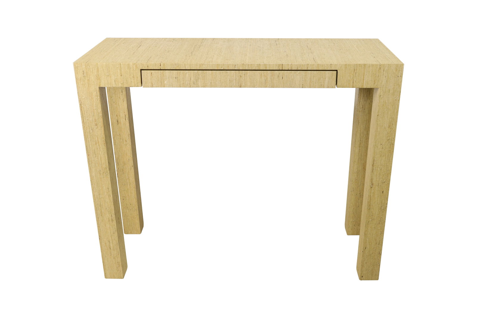 Grass Cloth Wrapped Console Table (1 of 6)