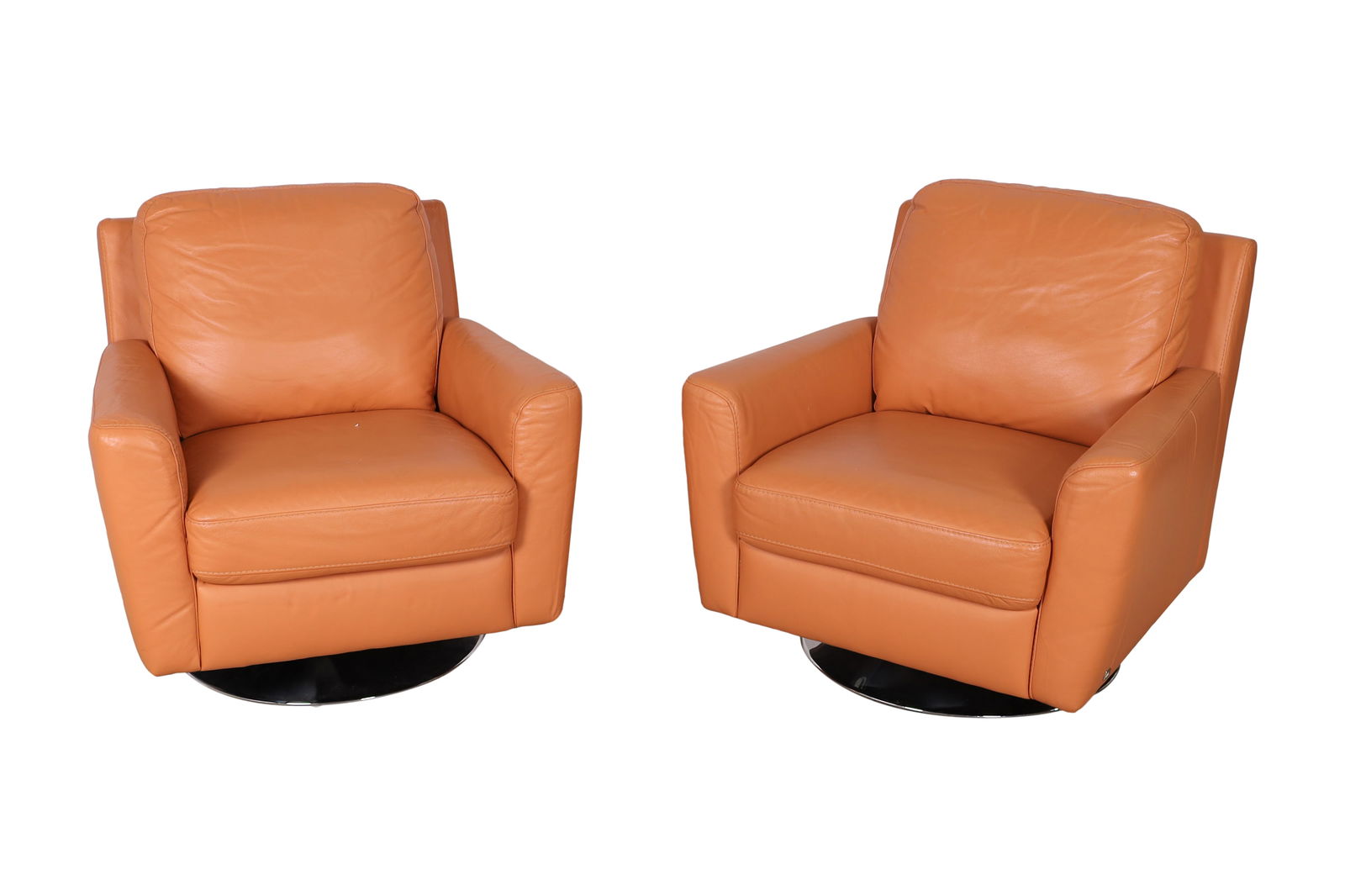 HTL Chrome Base Swivel Chairs - Pair (1 of 4)
