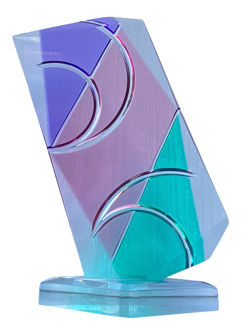Haziza - Lucite Sculpture: A Haziza Lucite sculpture Dimensions:25.5x15.5x6