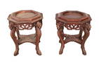 Oriental Bird Head Tables - Pair