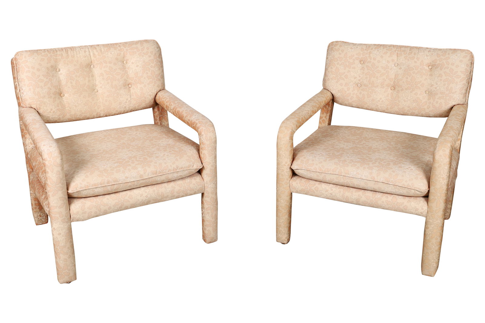 Milo Baughman Style Parsons Chairs - Pair (1 of 4)