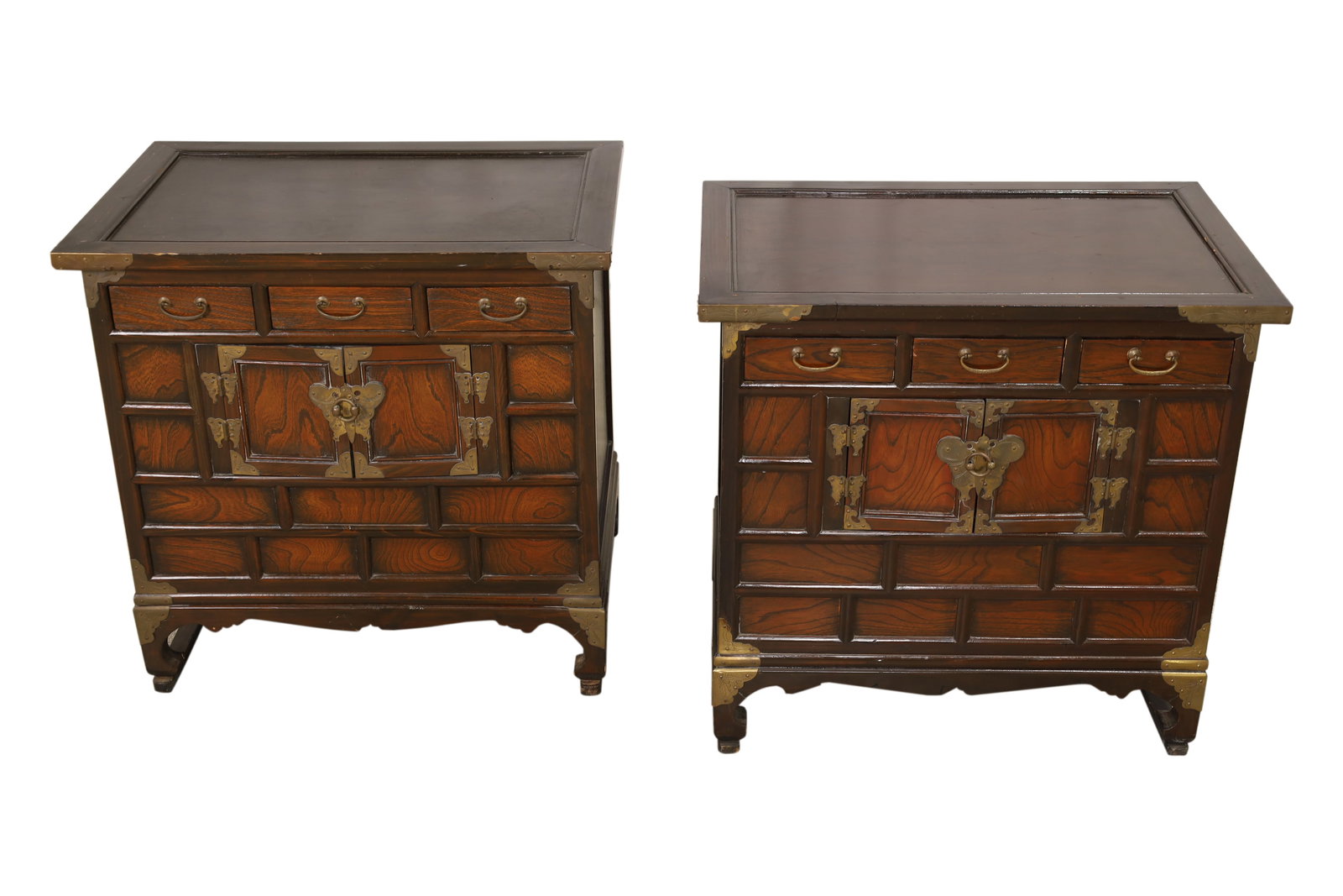 Chinese Cabinets - Pair: A pair of Chinese cabinets Dimensions:24x25x17