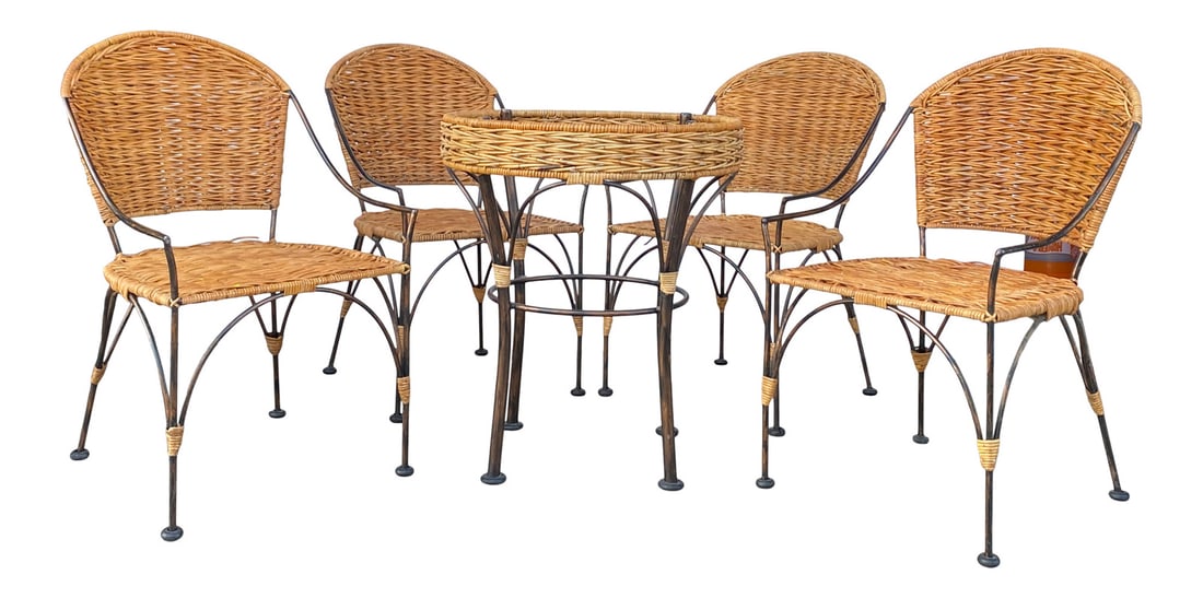 Iron & Wicker Porch Set - 5 pc (1 of 4)