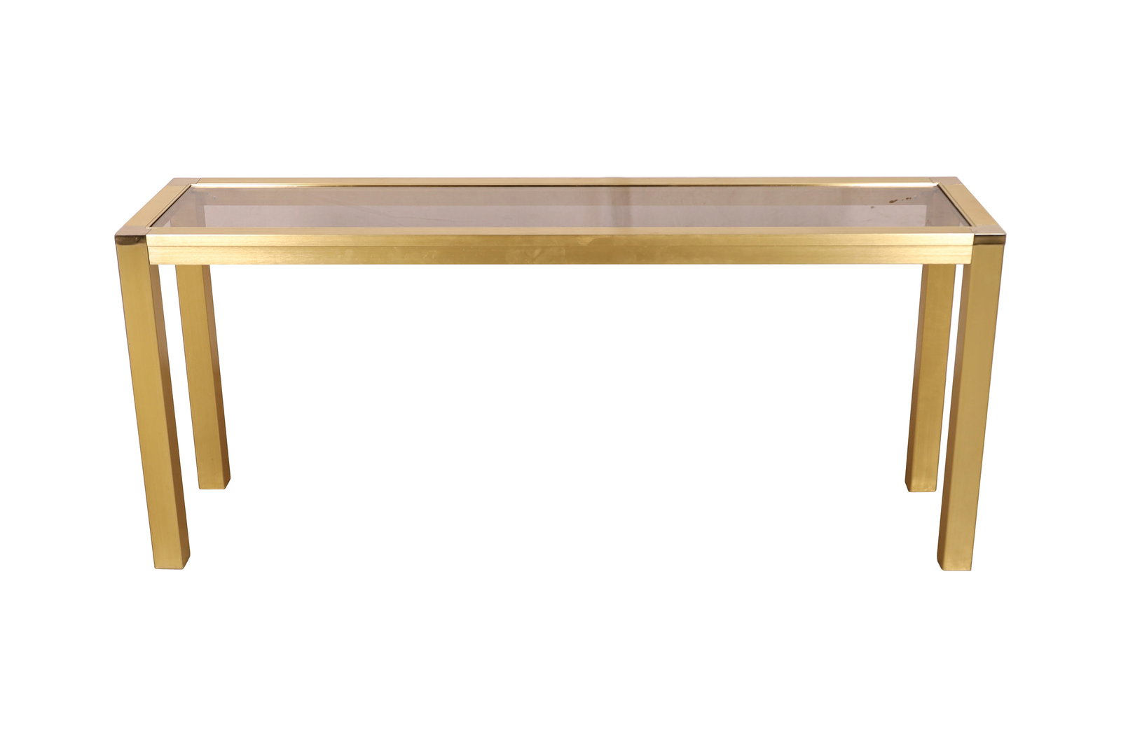 Brass & Glass Console Table (1 of 2)