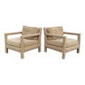 Bernhardt Flair Parsons Lounge Chairs - Pair