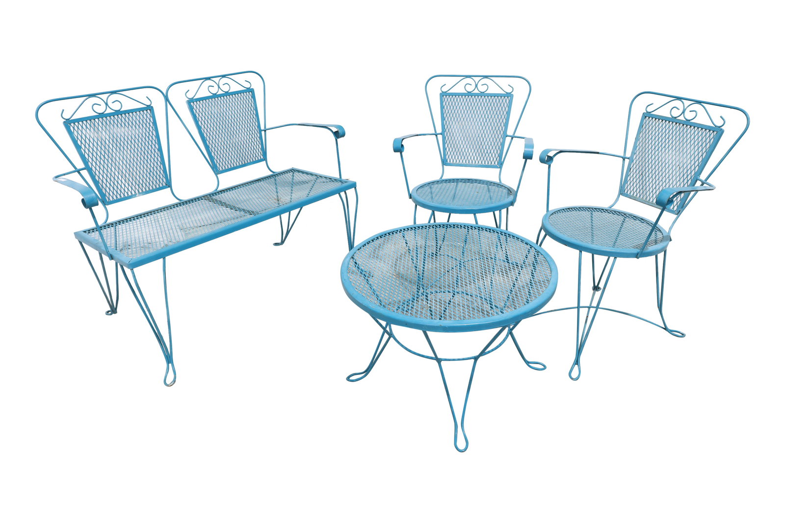 Wrought Iron Patio Set - 4 Pc. (1 of 9)