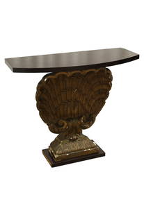 Grosfeld House (Attr.) Console Table: A Grosfeld House attributed console table Dimensions:31x36x14.5