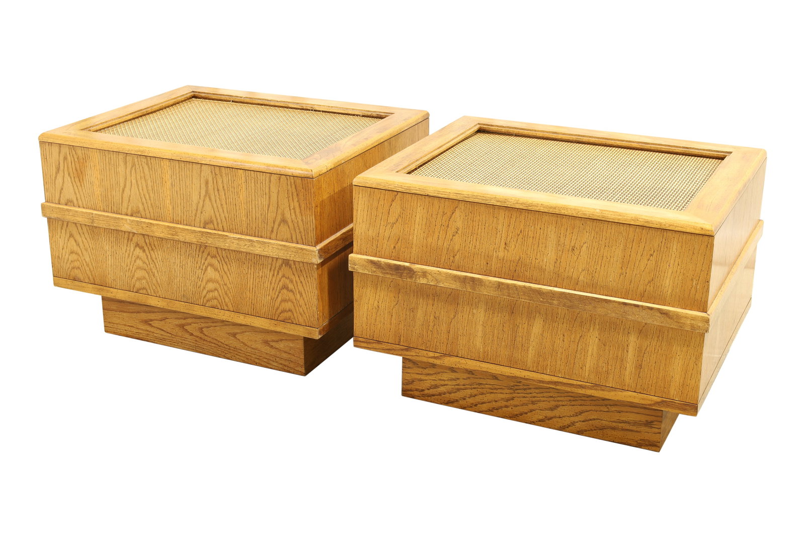 Mid Century Cane Top Tables - Pair (1 of 7)