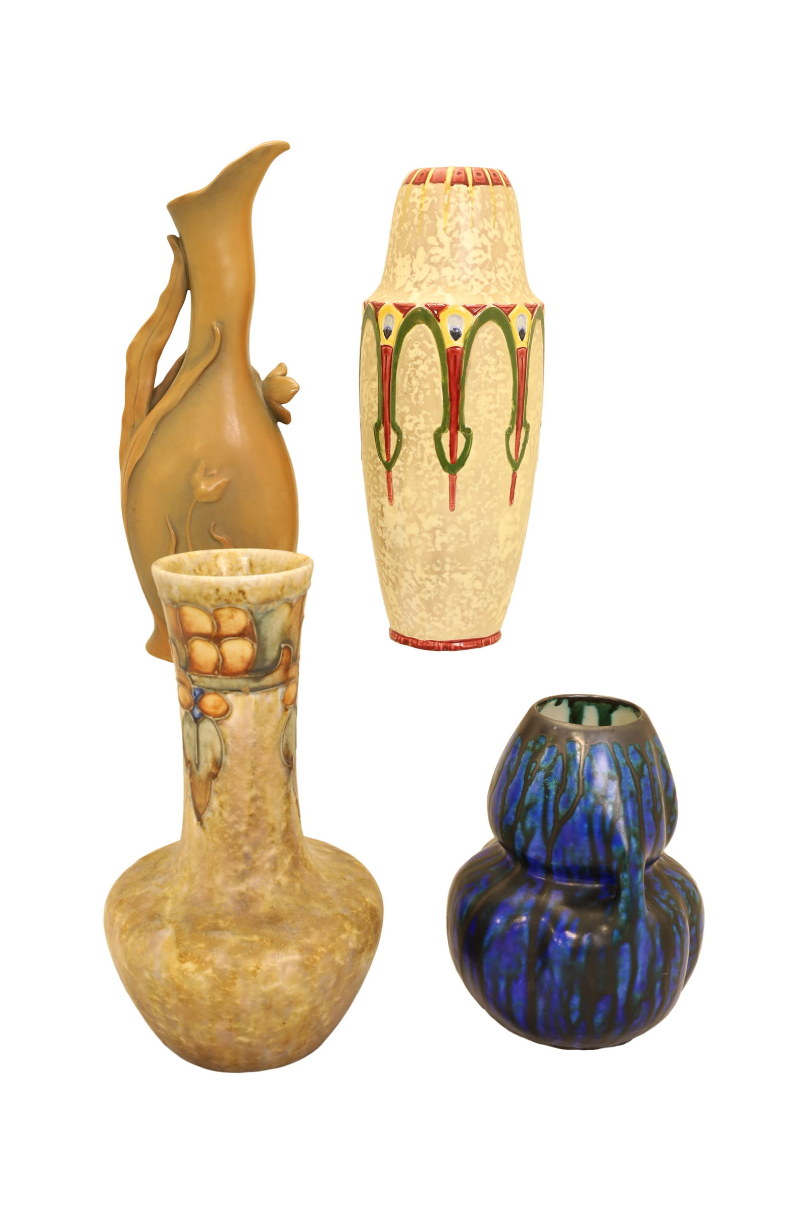 Art Nouveau Pottery Vases - 4 (1 of 11)