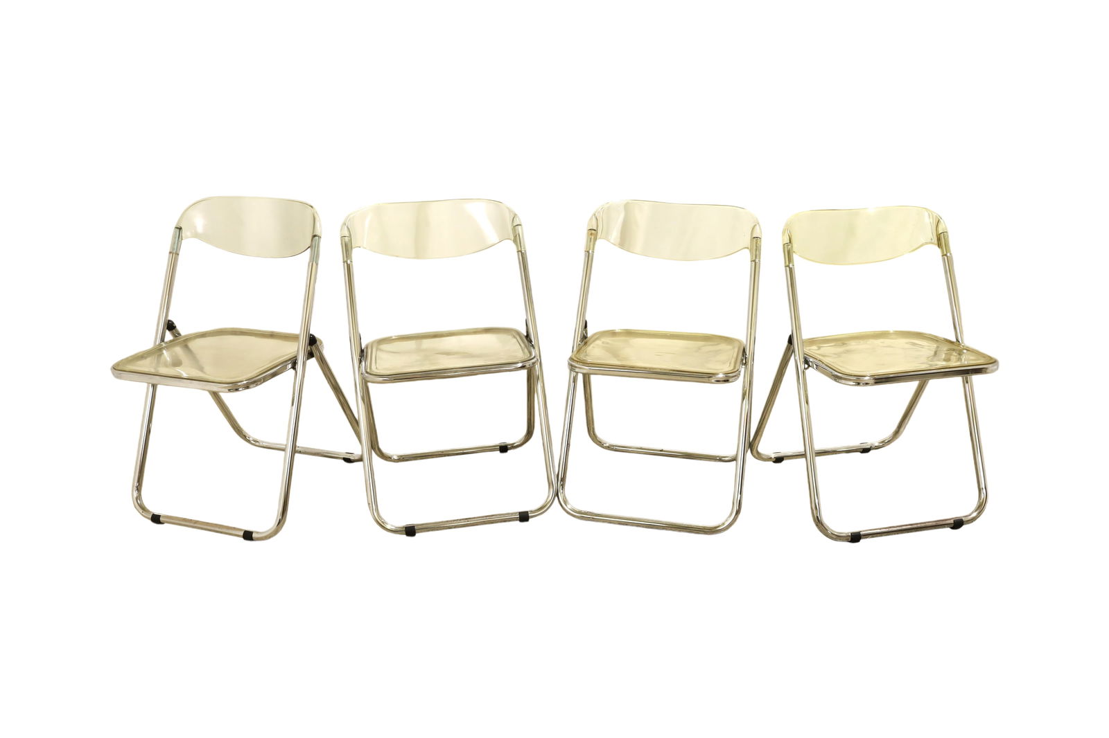 Lucite & Chrome Folding Chairs - 4 (1 of 8)