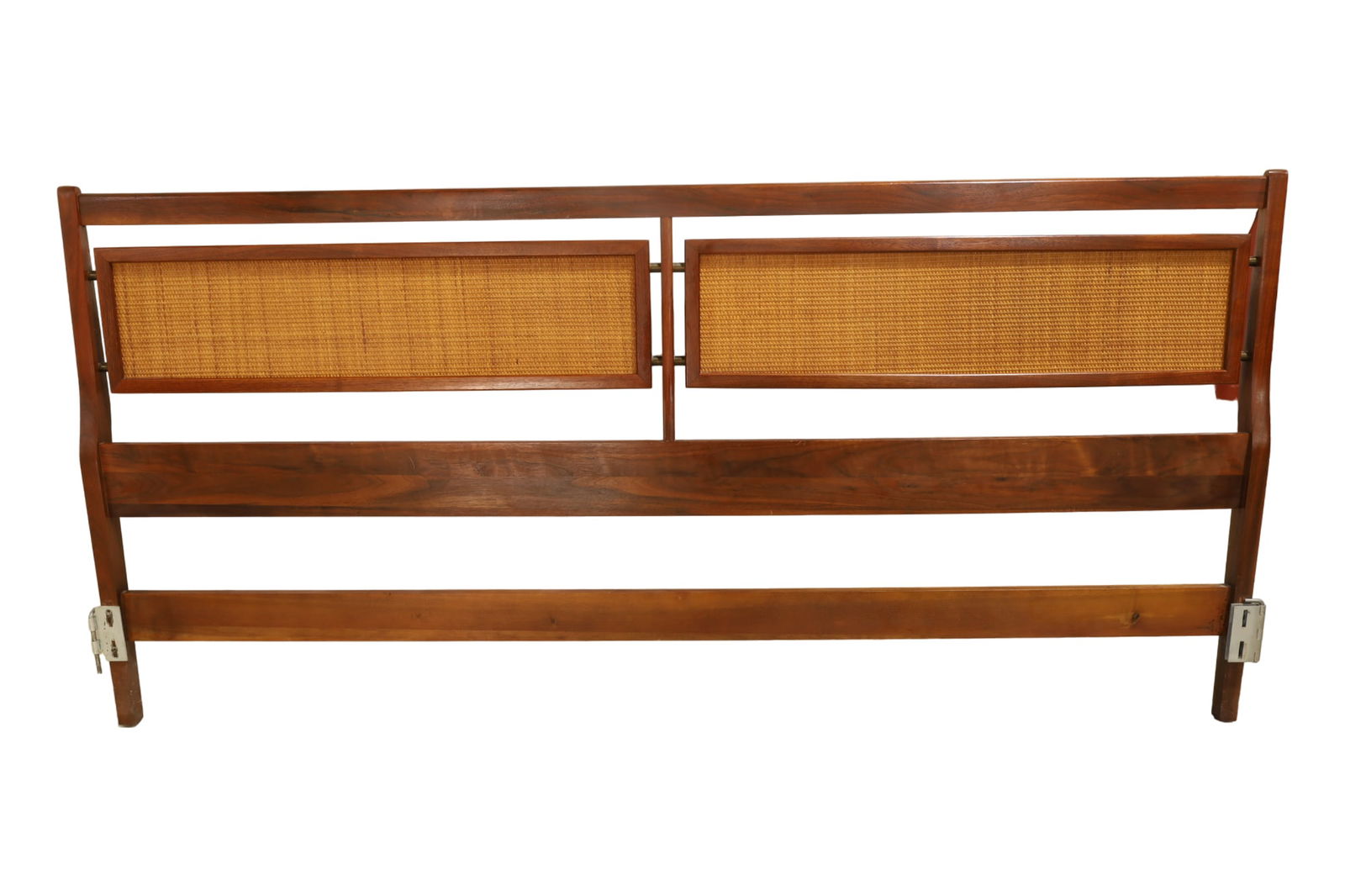 Ramseur Walnut & Cane King Headboard Auction