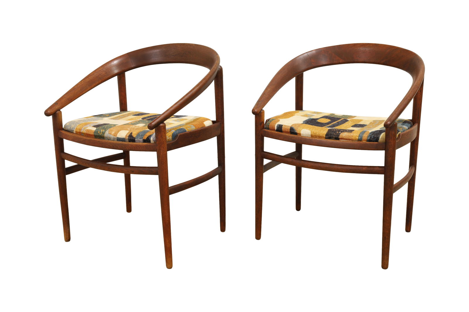 Brocken Petersen - Teak Horseshoe Chairs - Pair (1 of 7)