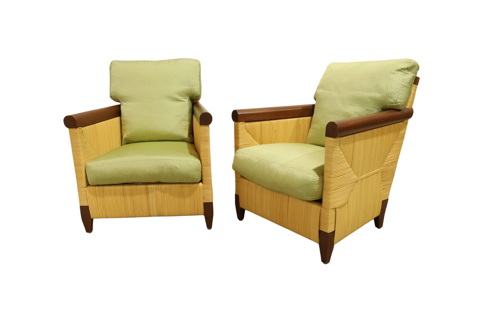 John Hutton - Donghia - Rattan Arm Chairs - Pair (1 of 9)