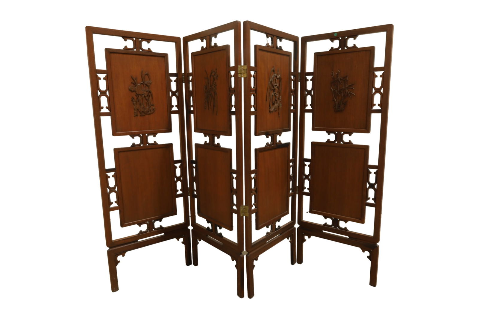 Carved Oriental Style Room Divider (1 of 8)