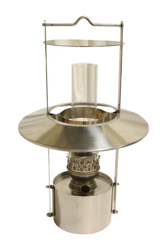 Stelton - Ships Lantern: A Stelton stainless steel ship's lantern, Denmark Dimensions:16.5x10