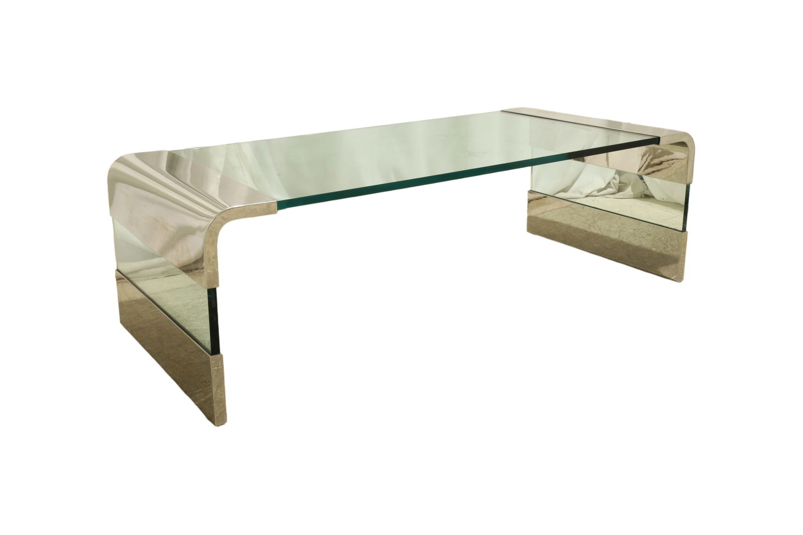 Leon Rosen - Pace - Chrome & Glass  Coffee Table (1 of 7)
