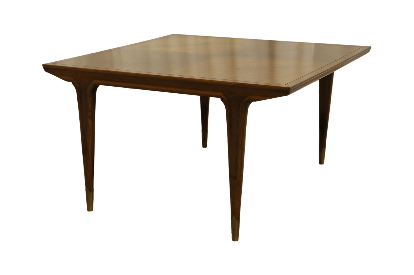 Mid Century Walnut Sculpted Leg Table (1 of 6)