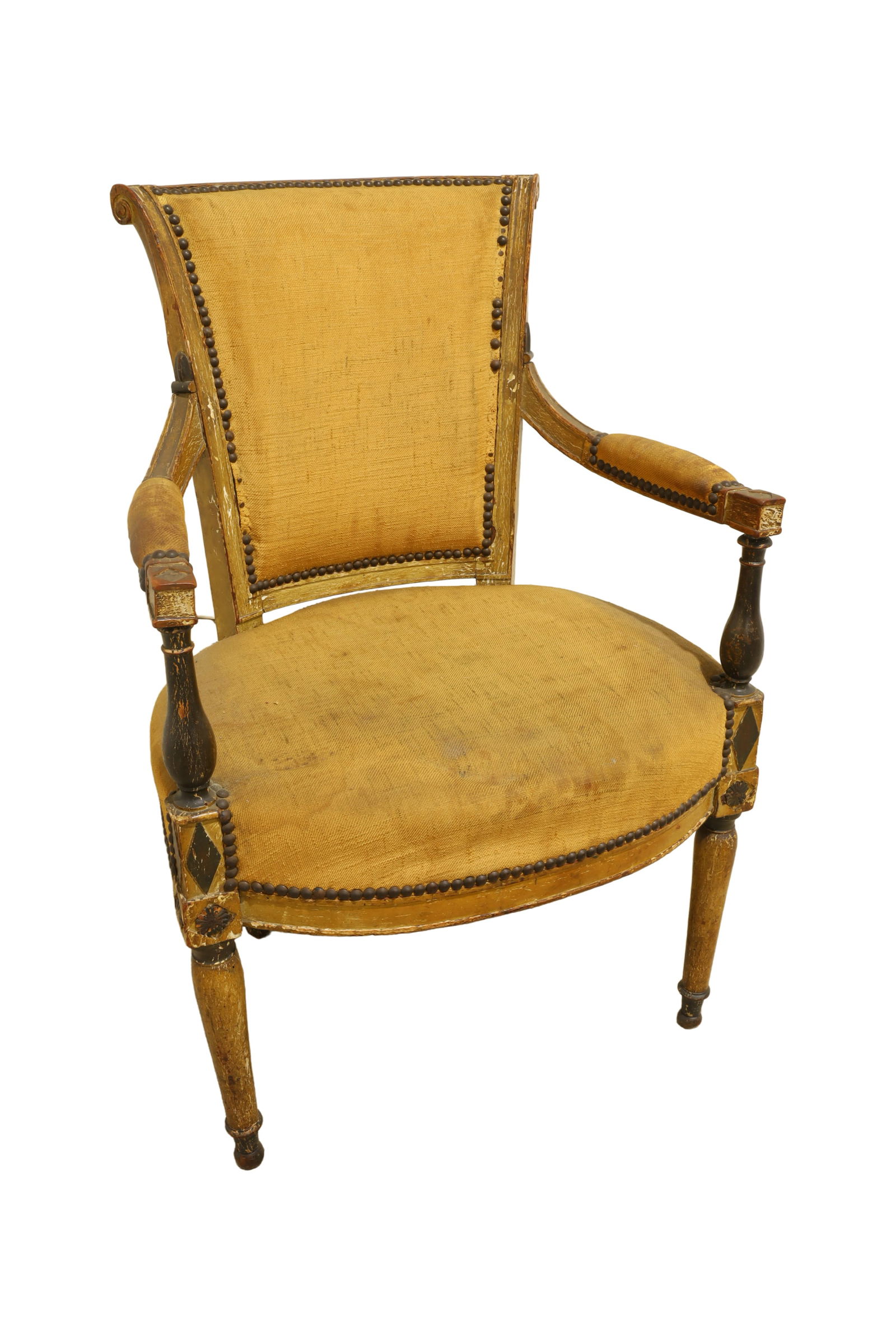 French Antique Chair: French antique chair Dimensions:33.5x21.5x22