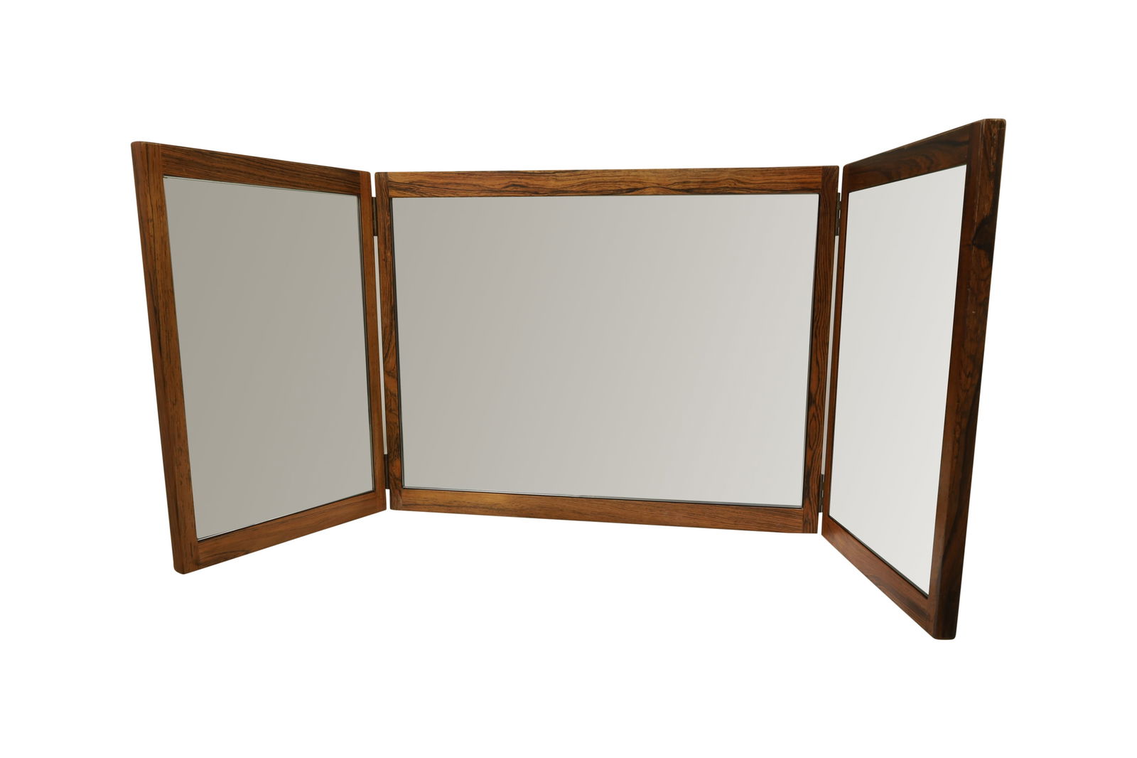 Rosewood 3 Section Mirror (1 of 6)