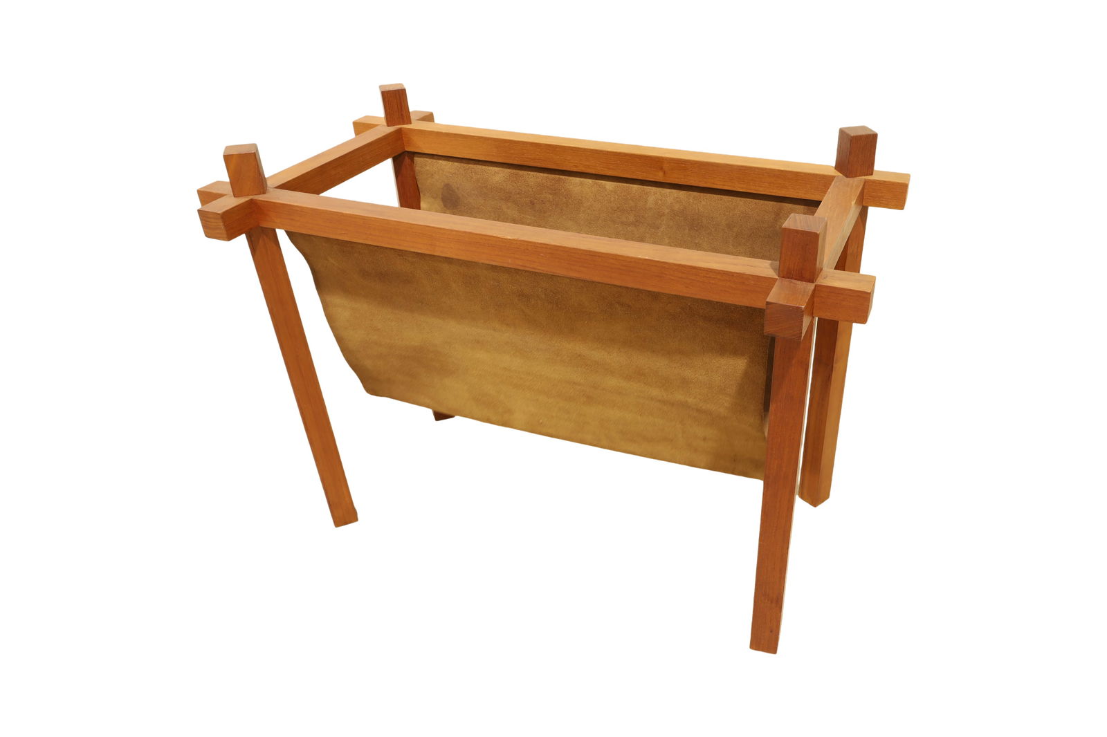 Skjode Skjern -Walnut & Suede Magazine Rack (1 of 6)