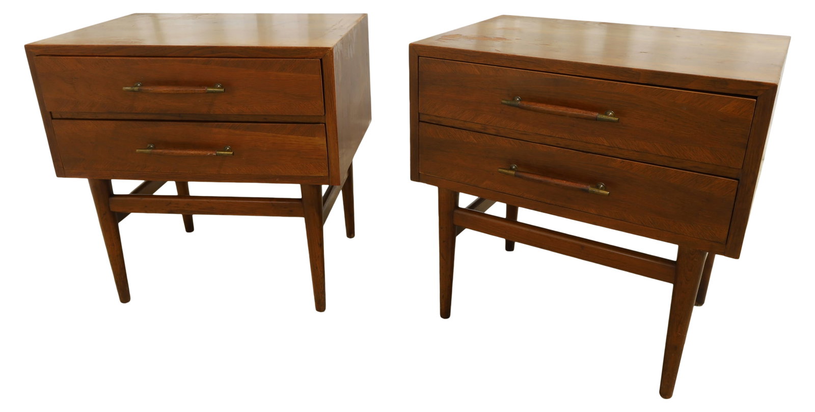 American of Martinsville - Gershun - End Stands: A pair of Merton Gershun for American of Martinsville end stands Dimensions:23x23x16