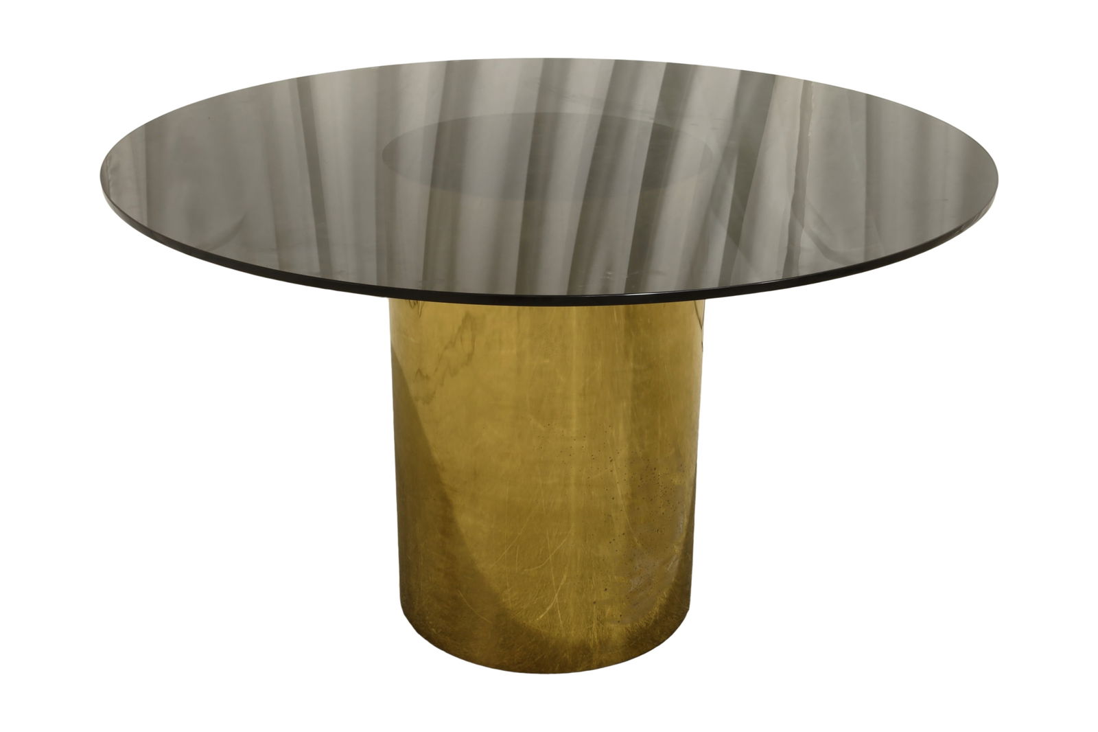 Brass & Smoked Glass Center Table (1 of 9)