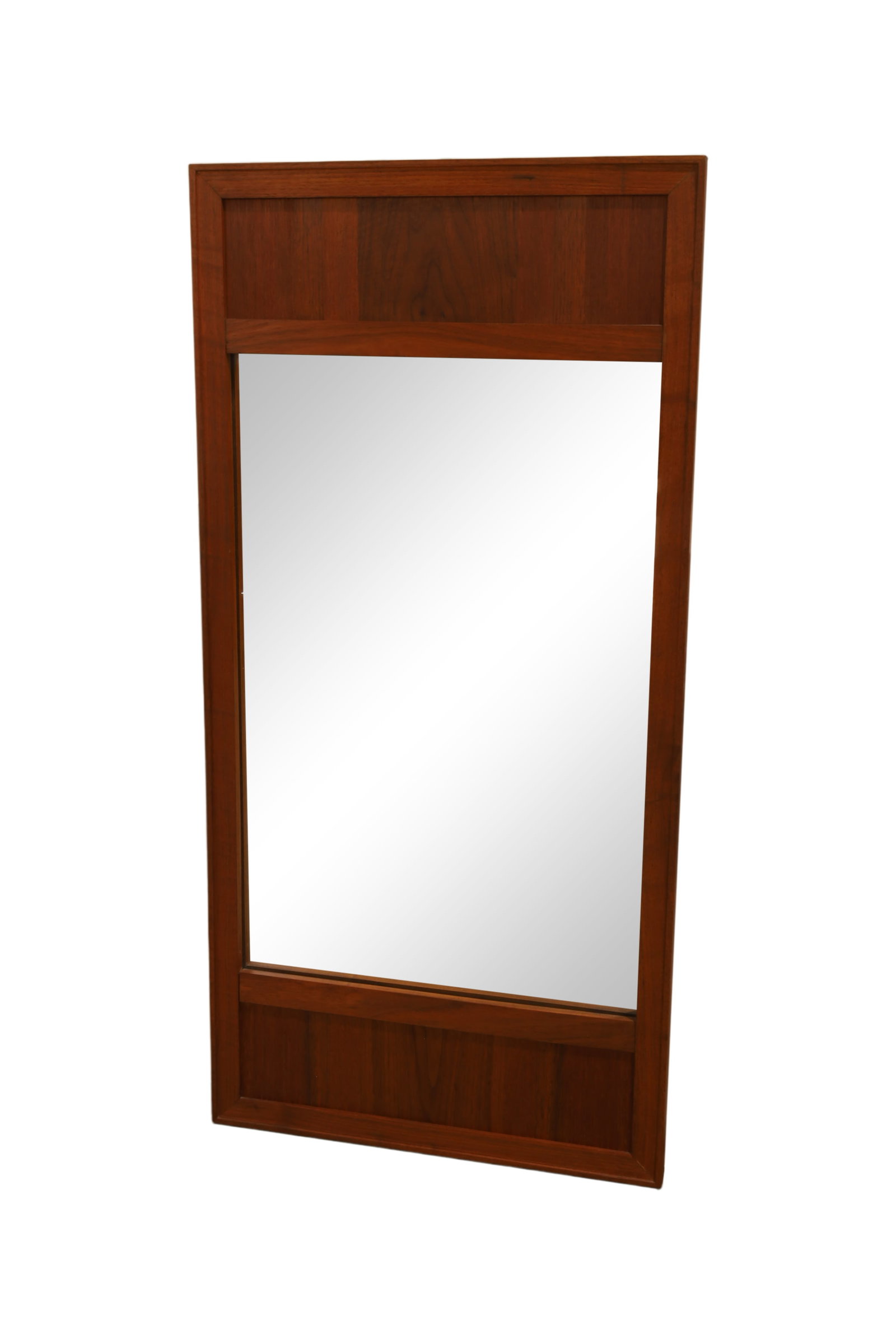 Swedish Teak & Rosewood Mirror: A Swedish teak and rosewood mirror Dimensions:46x22x1
