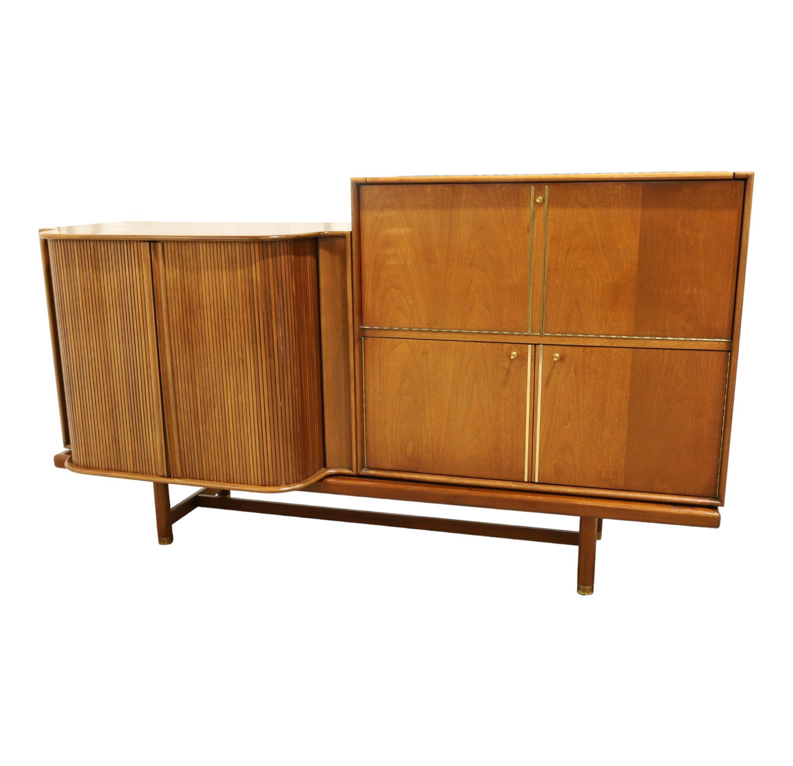 Mid century Bench with Cabinet and Bar (1 of 10)