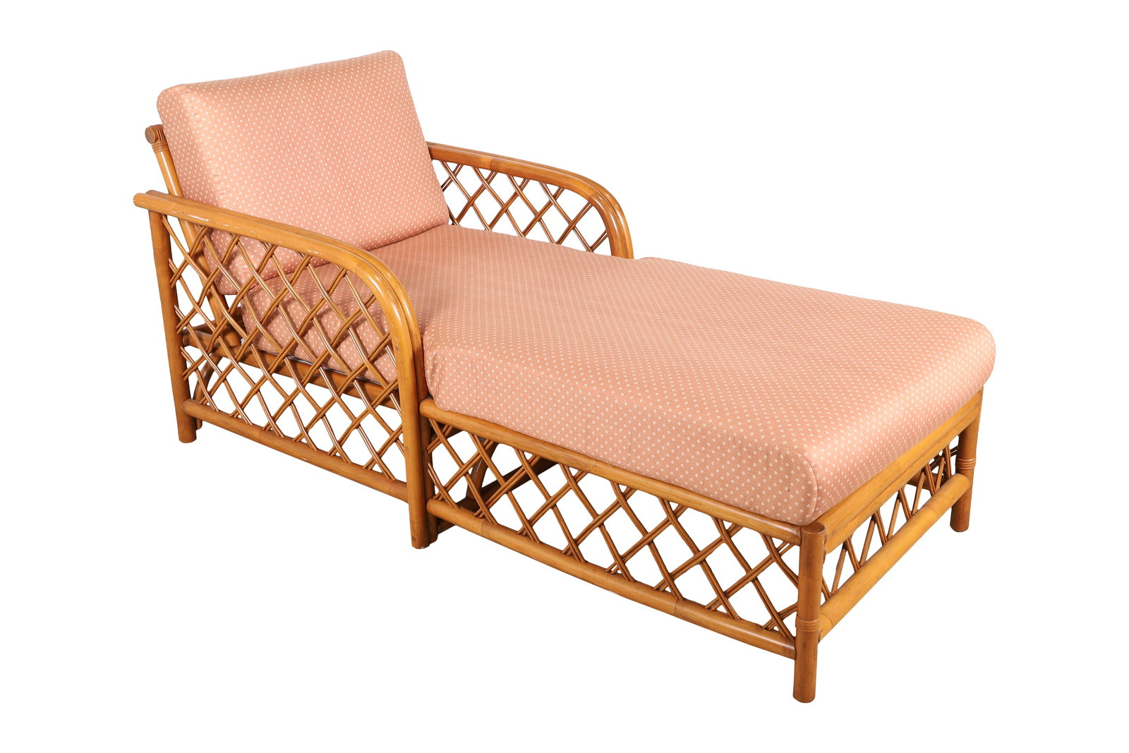 Rattan Chaise Lounge: A rattan chaise lounge Dimensions:33x29x65