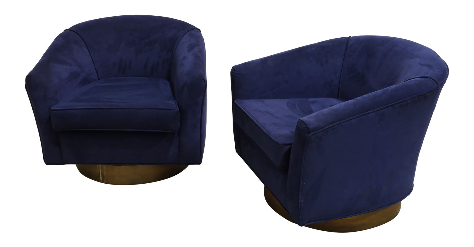 Mid Century Modern Style Swivel Chairs - Pair (1 of 6)