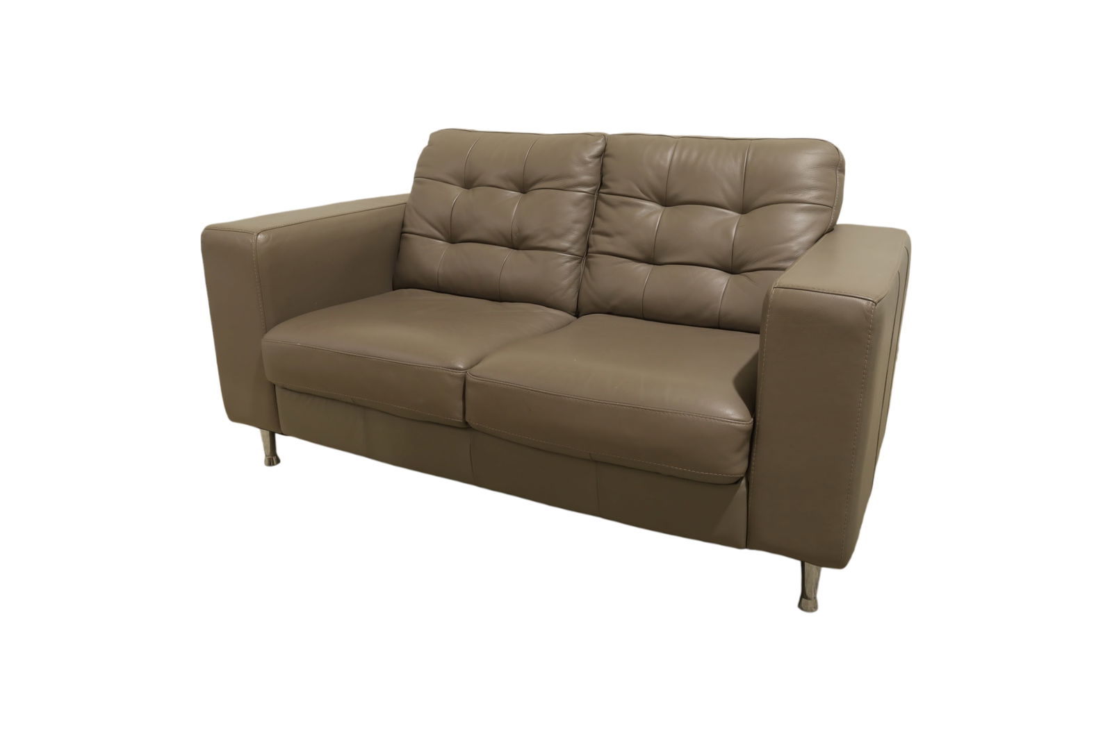 Italian Leather Sofa (1 of 9)