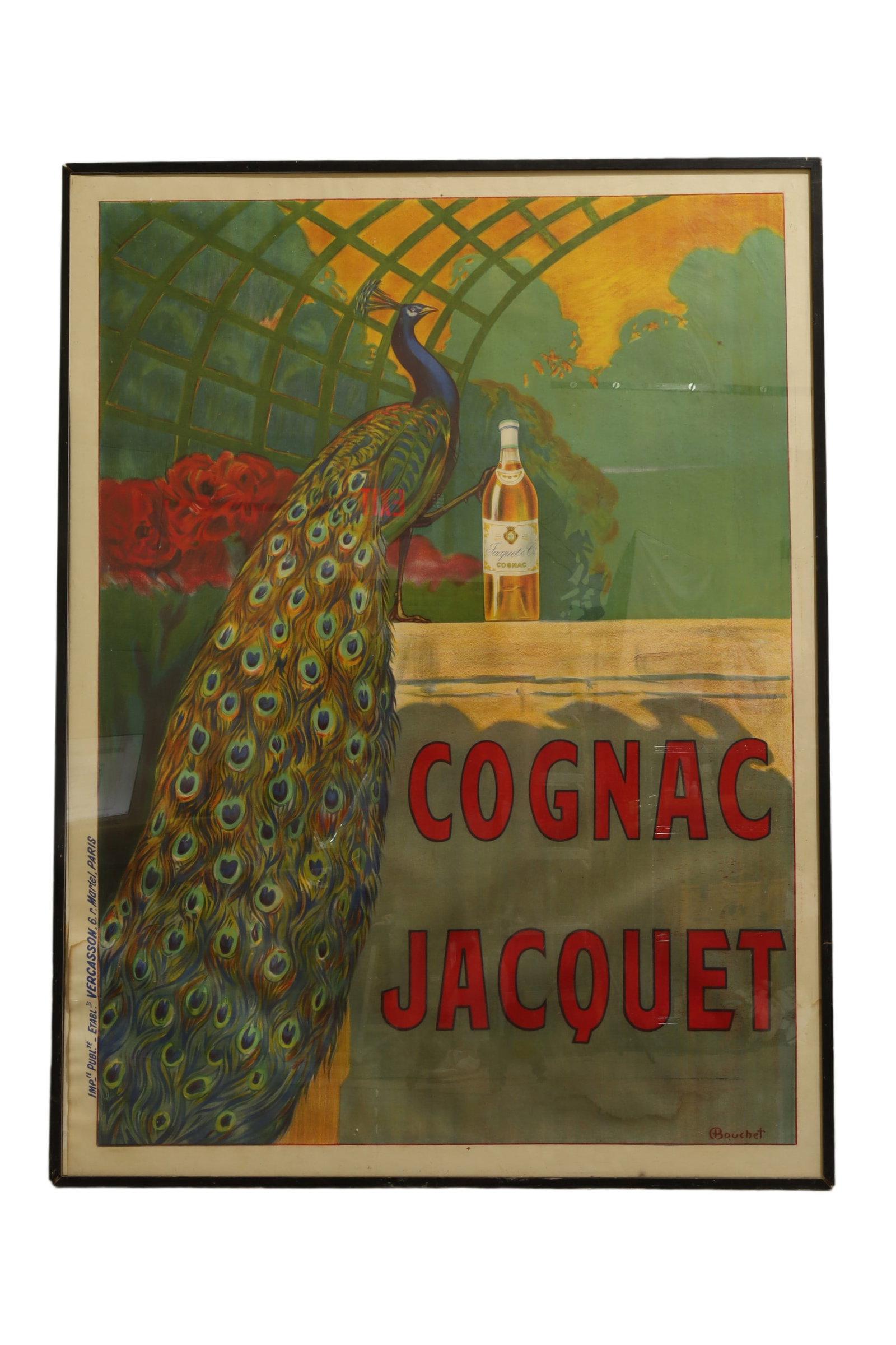 Cognac Jocquet French Poster: A large Cognac Jocquet French poster Dimensions:64x48x1.5