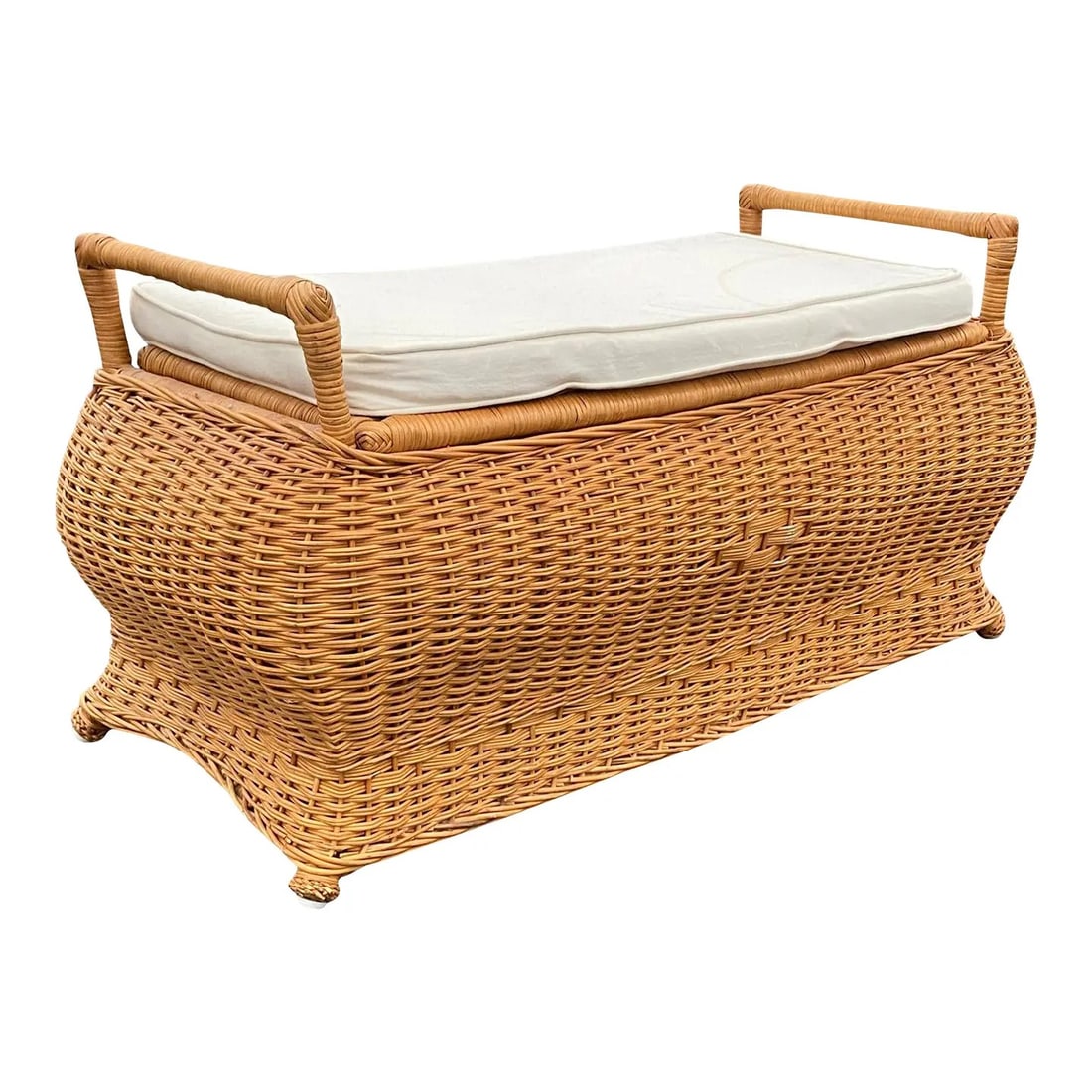 Wicker Storage Bench (1 of 4)