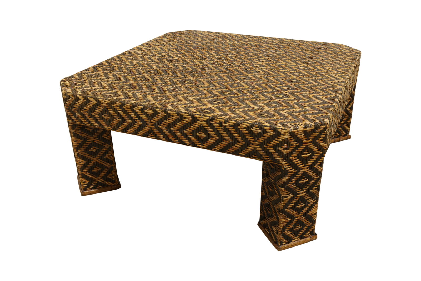 Rattan Wrapped Coffee Table (1 of 5)