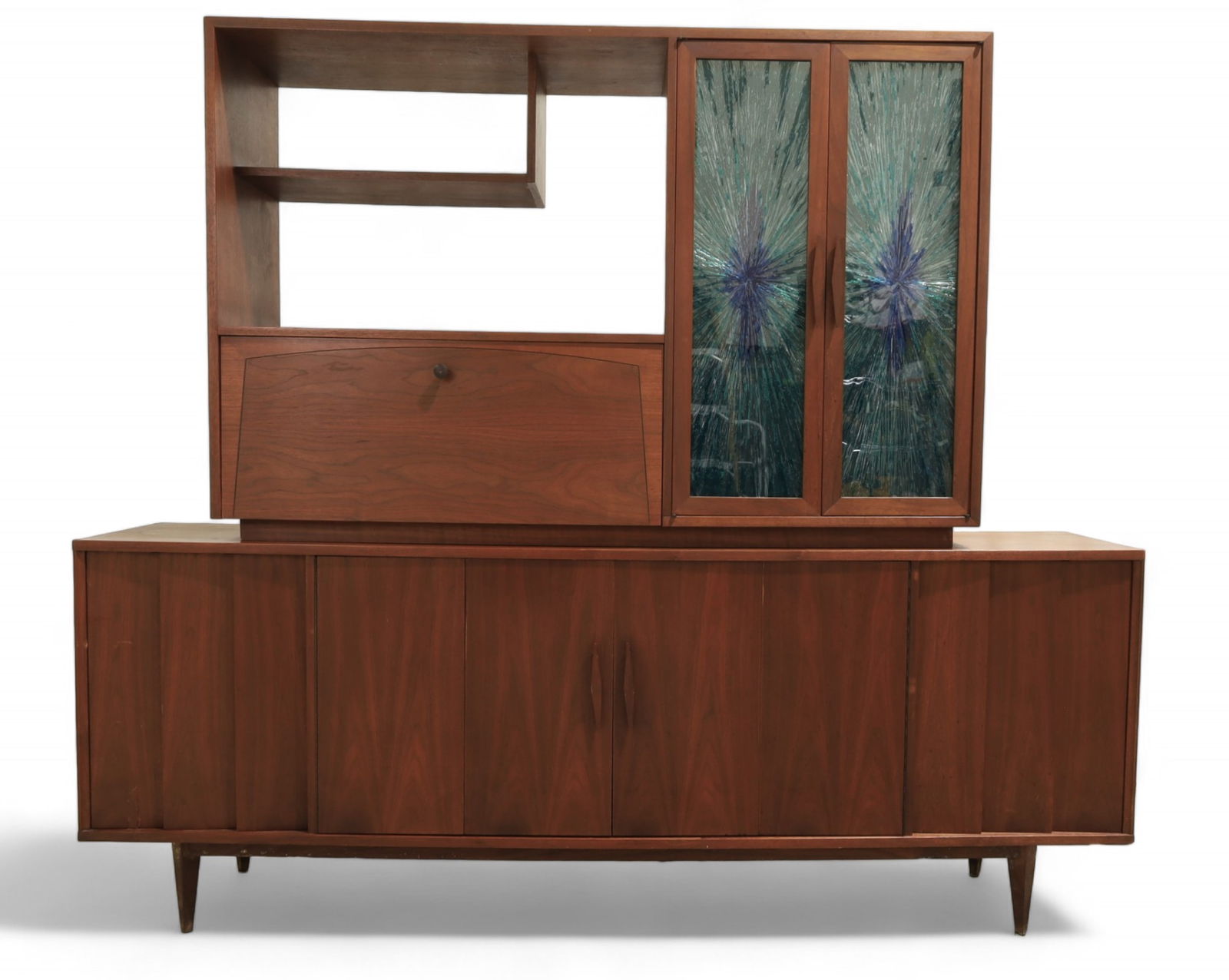Mid Century Walnut Credenza with Bar Top (1 of 14)