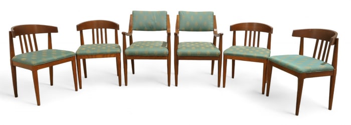Danish Style Oak Mid Century Dining Chairs - 6