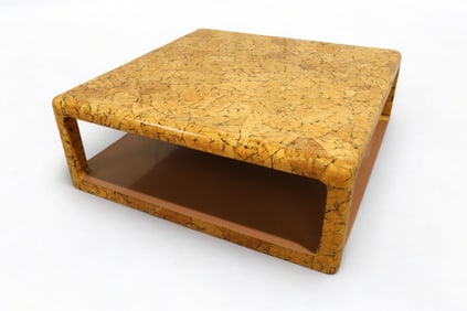 Mid Century  Mosaic Cork Style Coffee Table