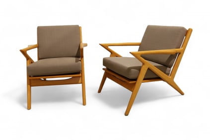 Poul Jensen Style "Z" Chairs - Pair