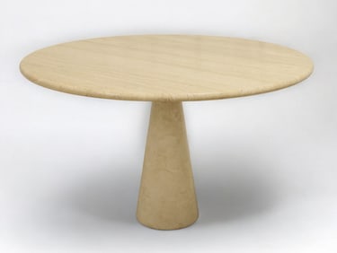 Angelo Mangiarotti Travertine Center Table