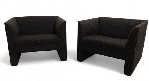 Jack Cartwright Cube Lounge Chairs - Pair