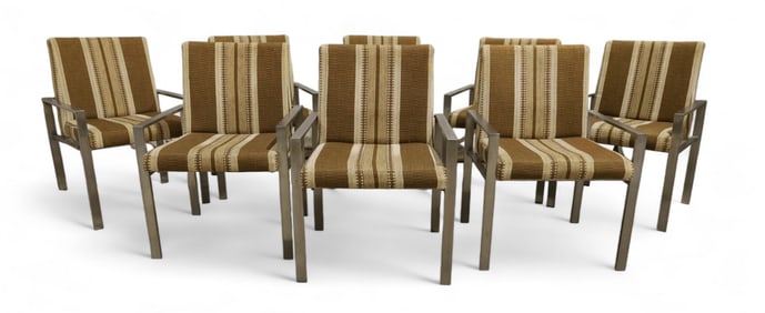Milo Baughman - Steel Dining Chairs - 8