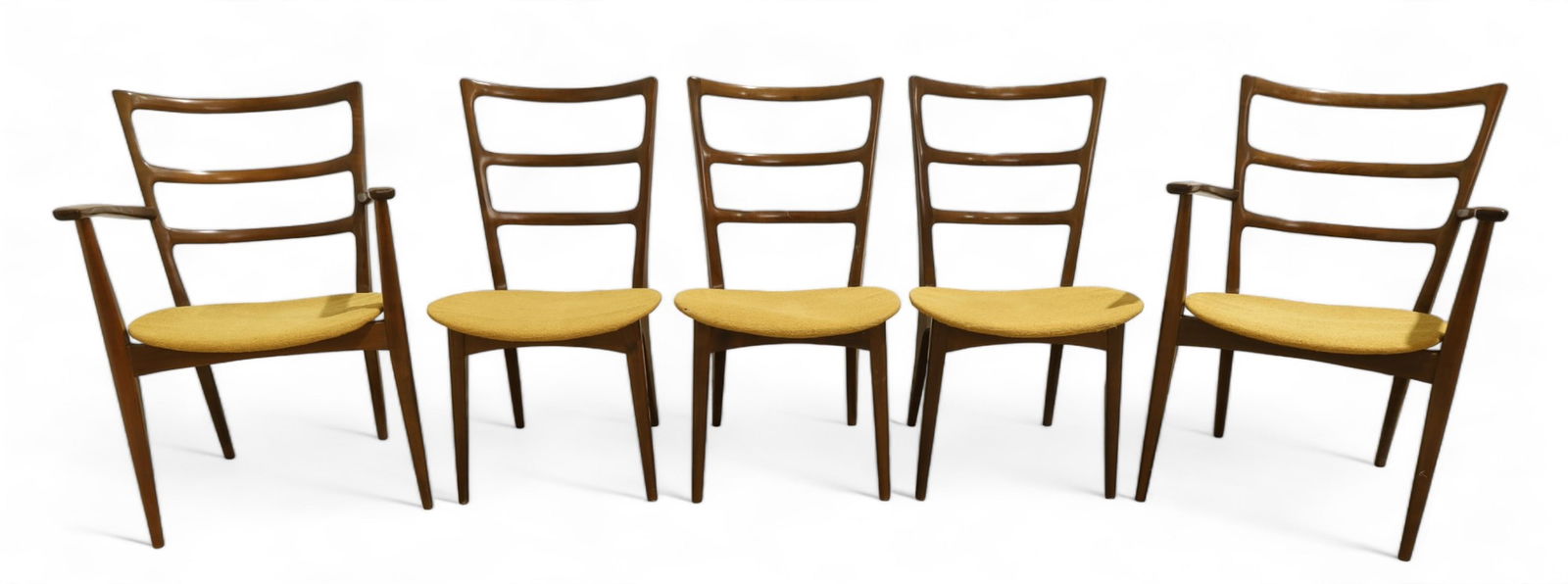 Sculpted Walnut Dining Chairs - 5 (1 of 7)