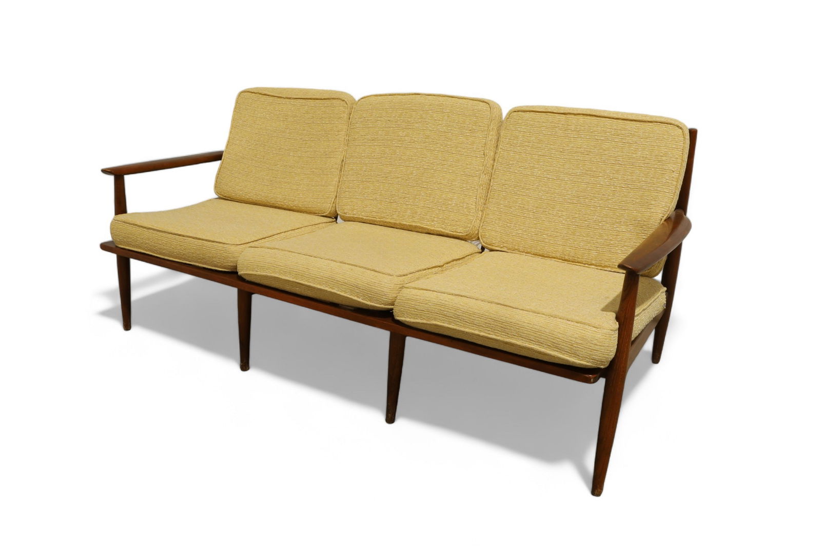 Baumritter - Walnut 3 Seat Sofa (1 of 11)