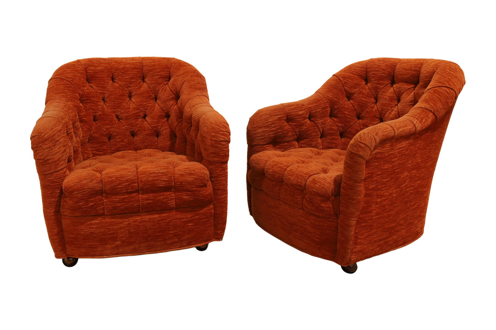 Ward Bennett (Attr.)Tufted Lounge Chairs - Pair (1 of 5)