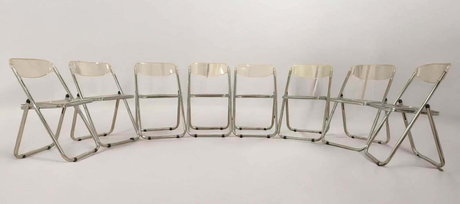 Italian Style Chrome & Lucite Folding Chairs - 8 (1 of 10)