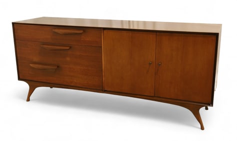 Kagan Style Sculpted Leg Long Dresser